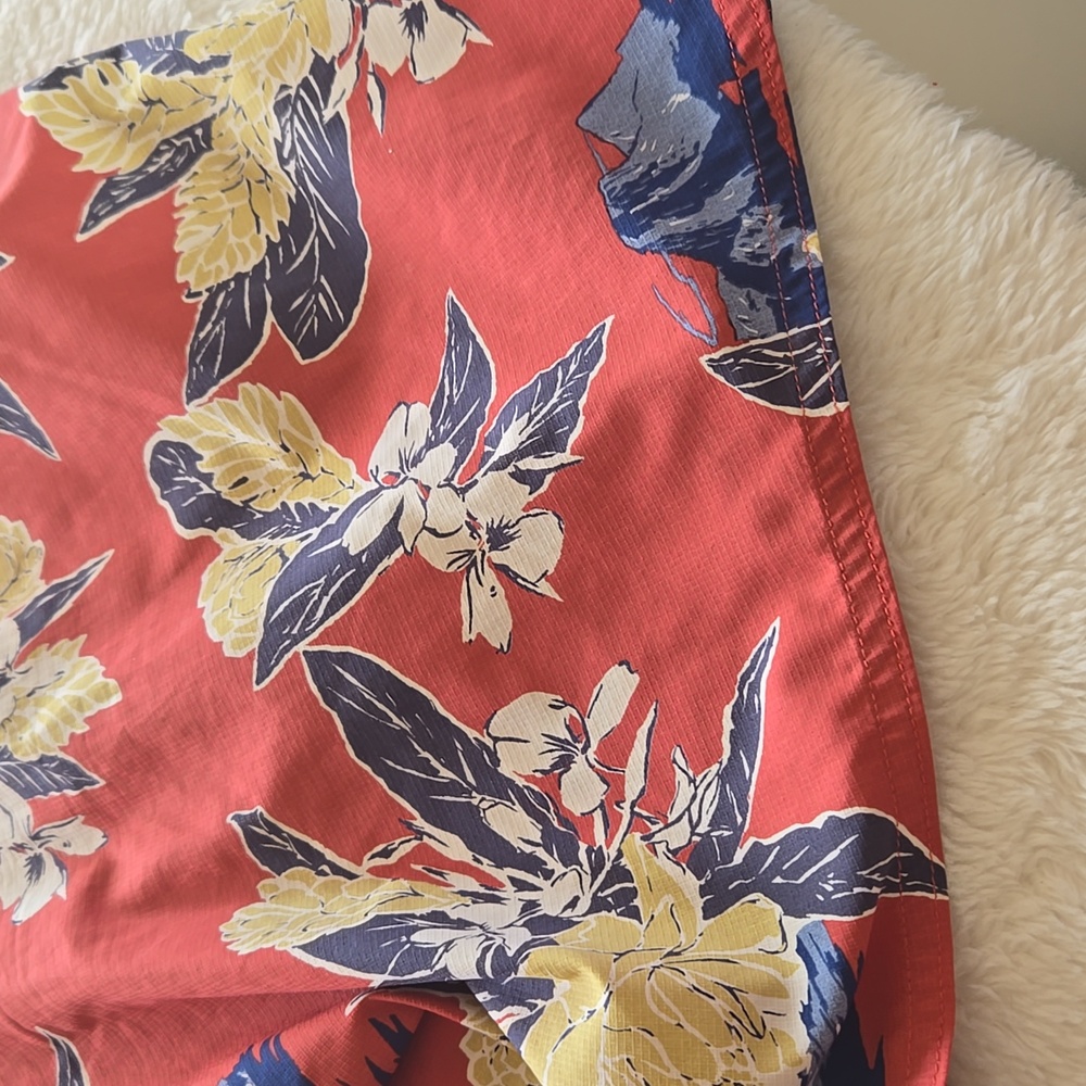 Floral Red Patagonia Swim Shorts - Picture 9 of 12